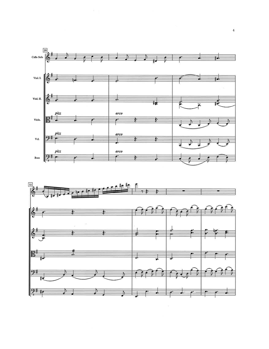 Elgar Cello Concerto (1st Movement) String Orchestra scores gallery preview page 6