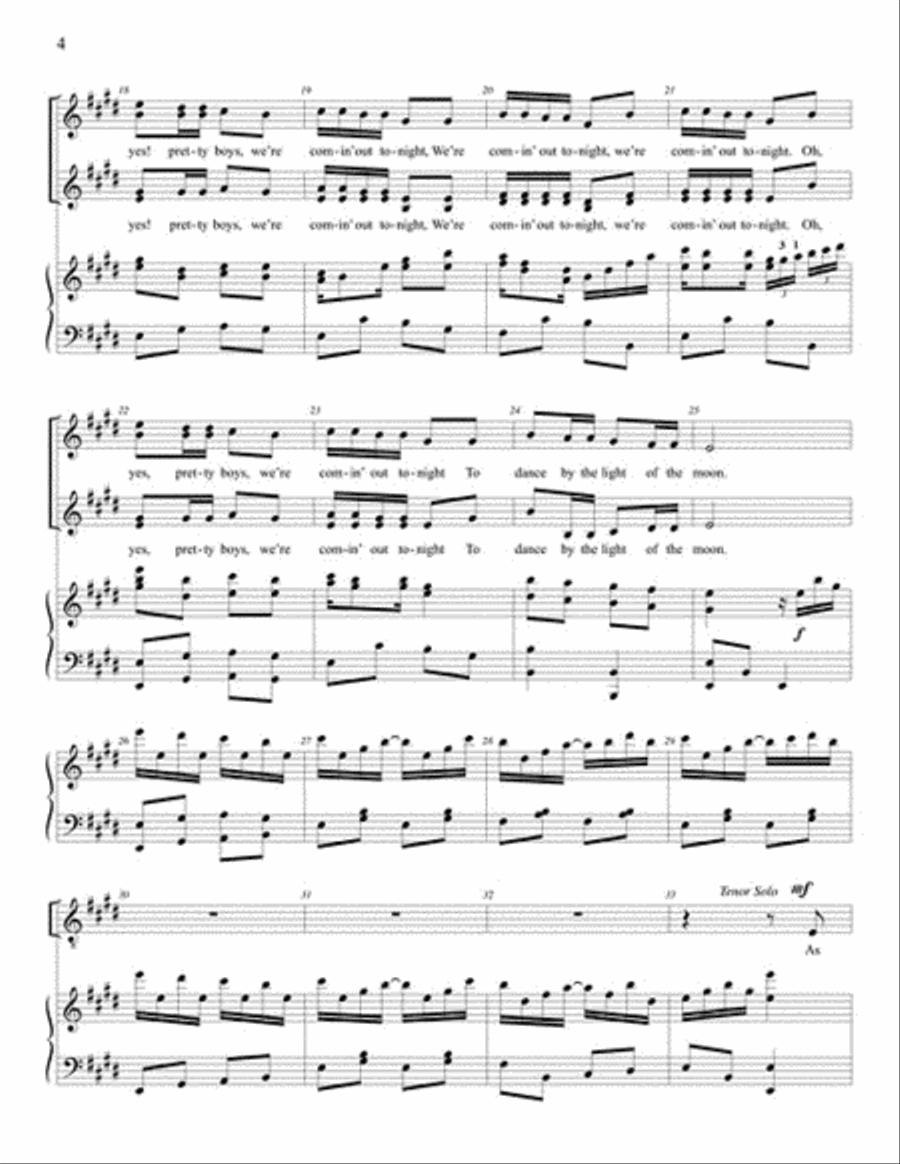 Buffalo Gals Choir scores gallery preview page 3