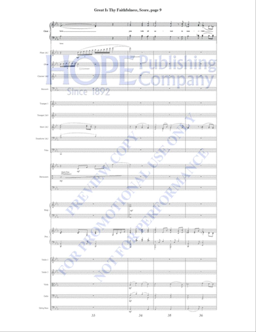 Great Is Thy Faithfulness Piano Accompaniment scores gallery preview page 10