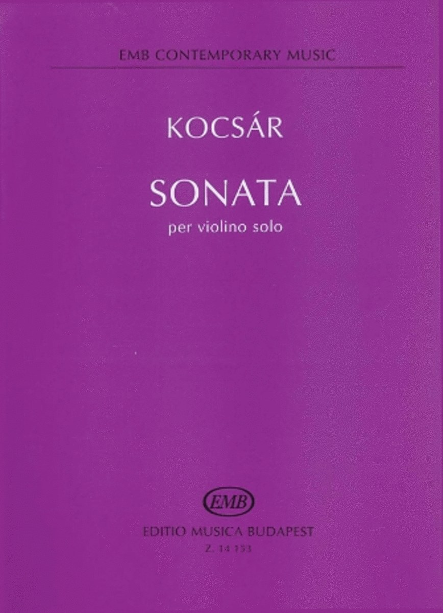 Miklos Kocsar - Sonata for Violin image number null