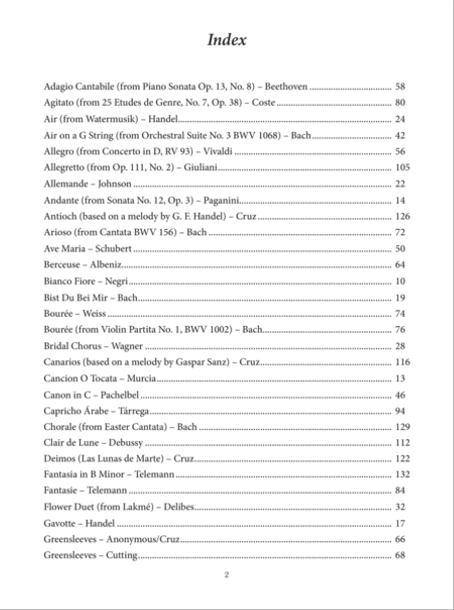 The Classical Guitarist's Gig Book Acoustic Guitar scores gallery preview page 3
