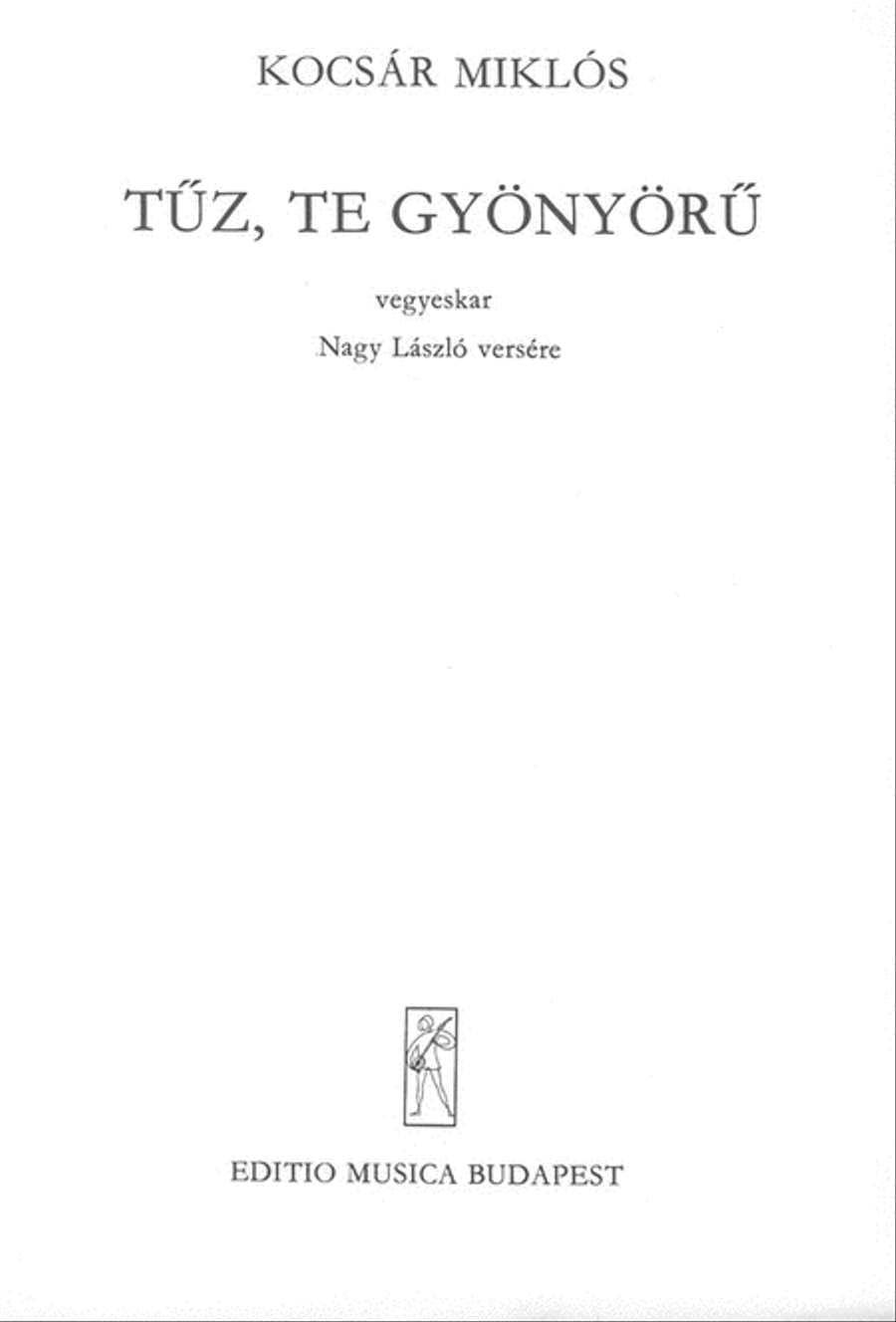 Tüz,te gyönyörü A Cappella scores gallery preview page 1