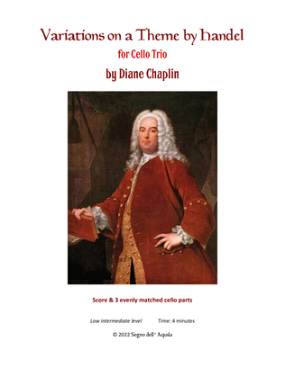 Book cover for Variation on a Theme by Handel - Cello Trio
