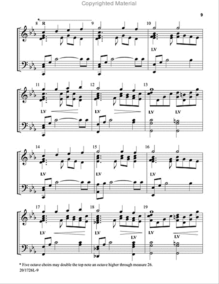 I Heard the Bells of Christmas 5-Octaves scores gallery preview page 6