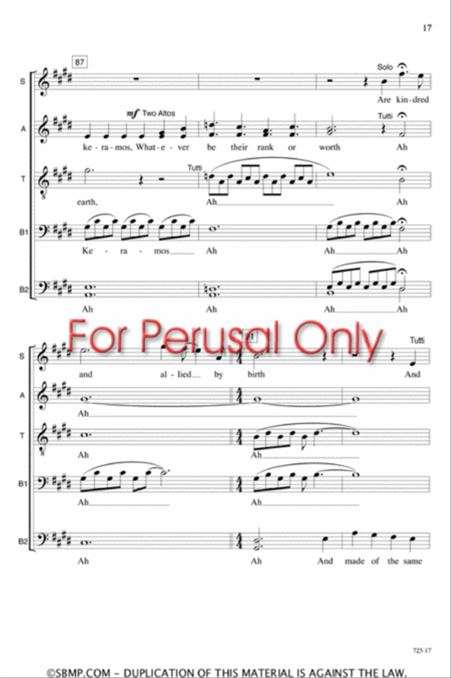 Keramos - SATB divisi Octavo Divisi scores gallery preview page 16