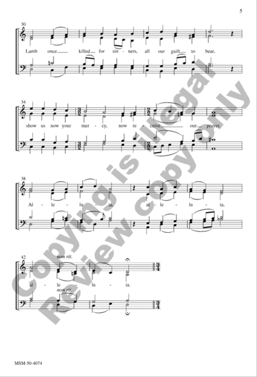 In the Father's Glory 4-Part scores gallery preview page 4