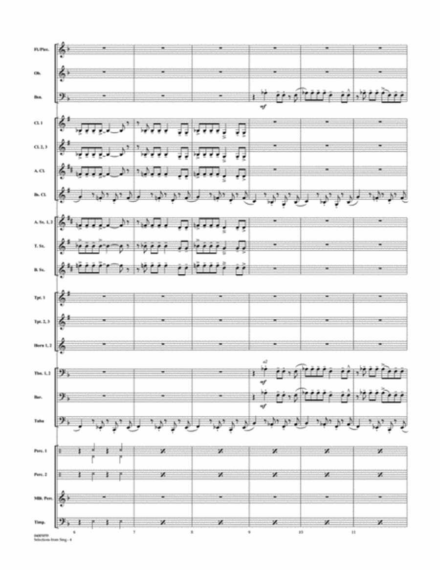 Selections from Sing - Conductor Score (Full Score)