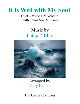 Book cover for IT IS WELL WITH MY SOUL (Duet - Treble Voice 1 & 2 with Tenor Sax & Piano)