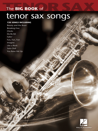Book cover for Big Book of Tenor Sax Songs