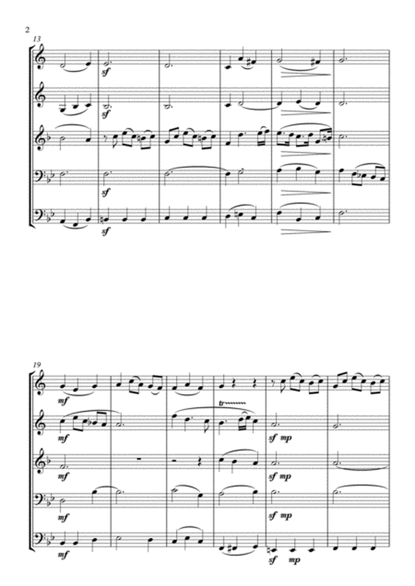 Bist du bei mir BWV 508 - Brass Quintet image number null