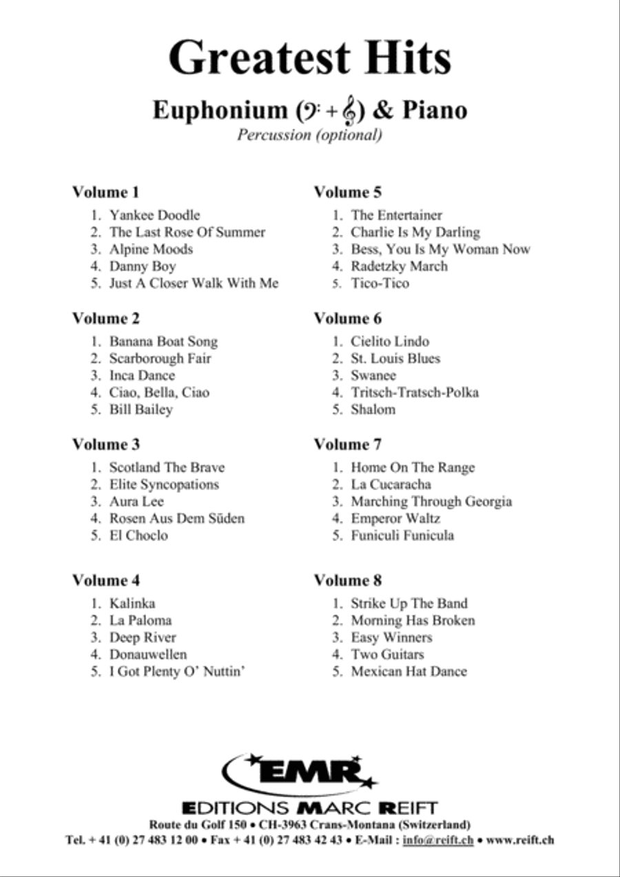 Greatest Hits Volume 6 Euphonium scores gallery preview page 3