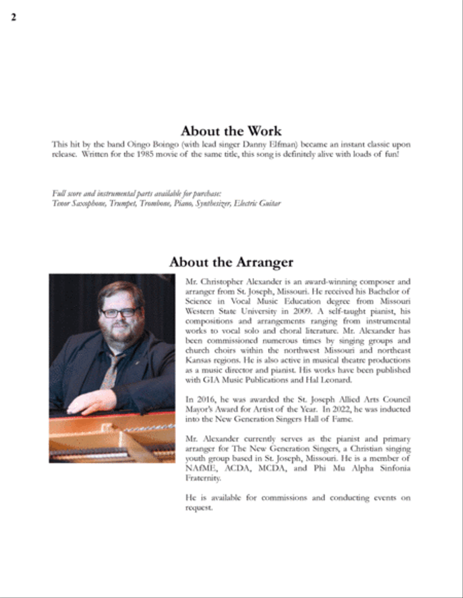 Weird Science 3-Part scores gallery preview page 2