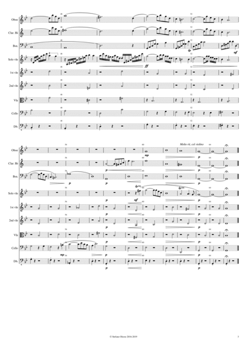 ALES STENAR, suite for violin and chamber orchestra - Score Only image number null