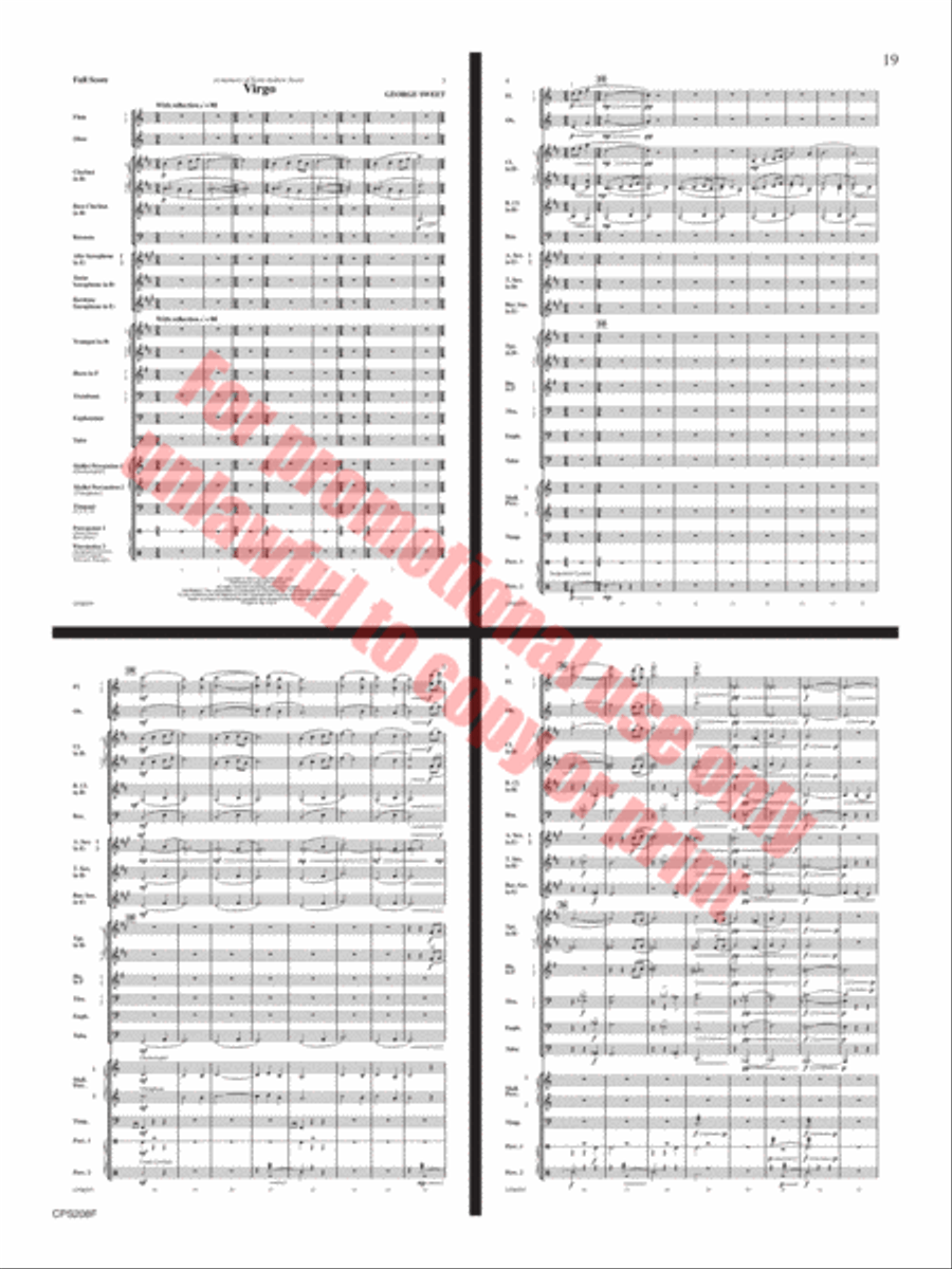 Winter Milky Way Concert Band scores gallery preview page 20