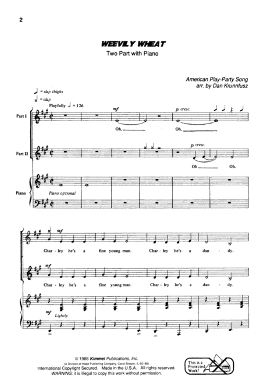 Weevily Wheat 2-Part scores gallery preview page 2