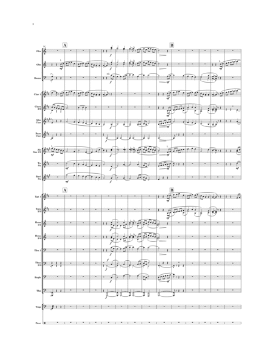 My Love's an Arbutus Concert Band scores gallery preview page 2