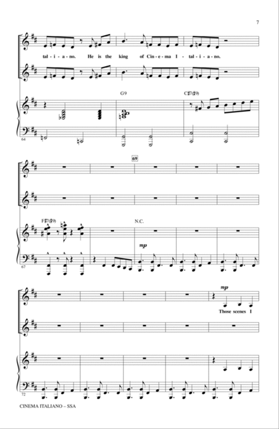 Cinema Italiano Cinema Italiano SSA scores gallery preview page 6