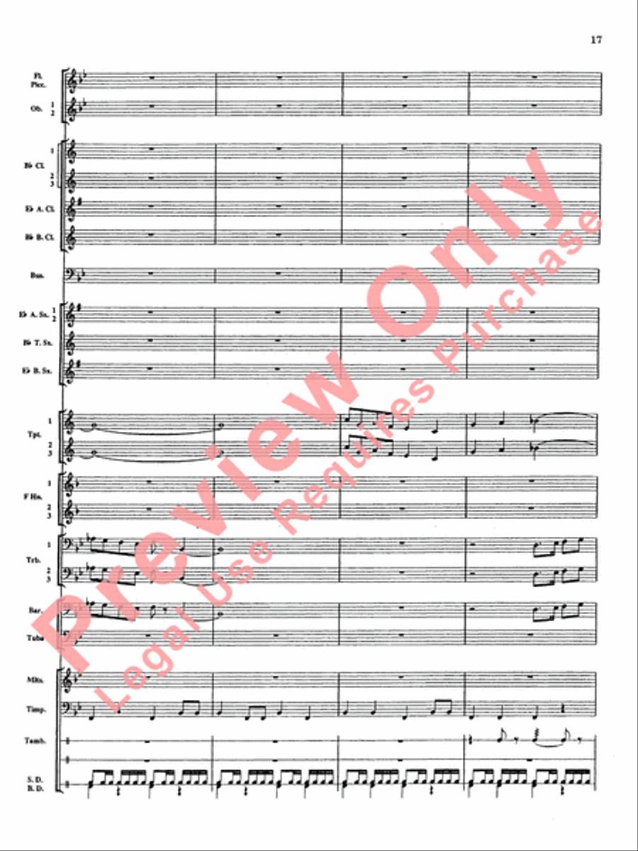 Percussion Mystique Concert Band scores gallery preview page 18