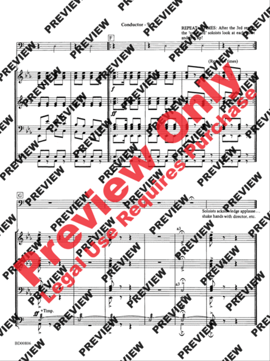 Second Concerto for Faculty and Band Concert Band scores gallery preview page 11