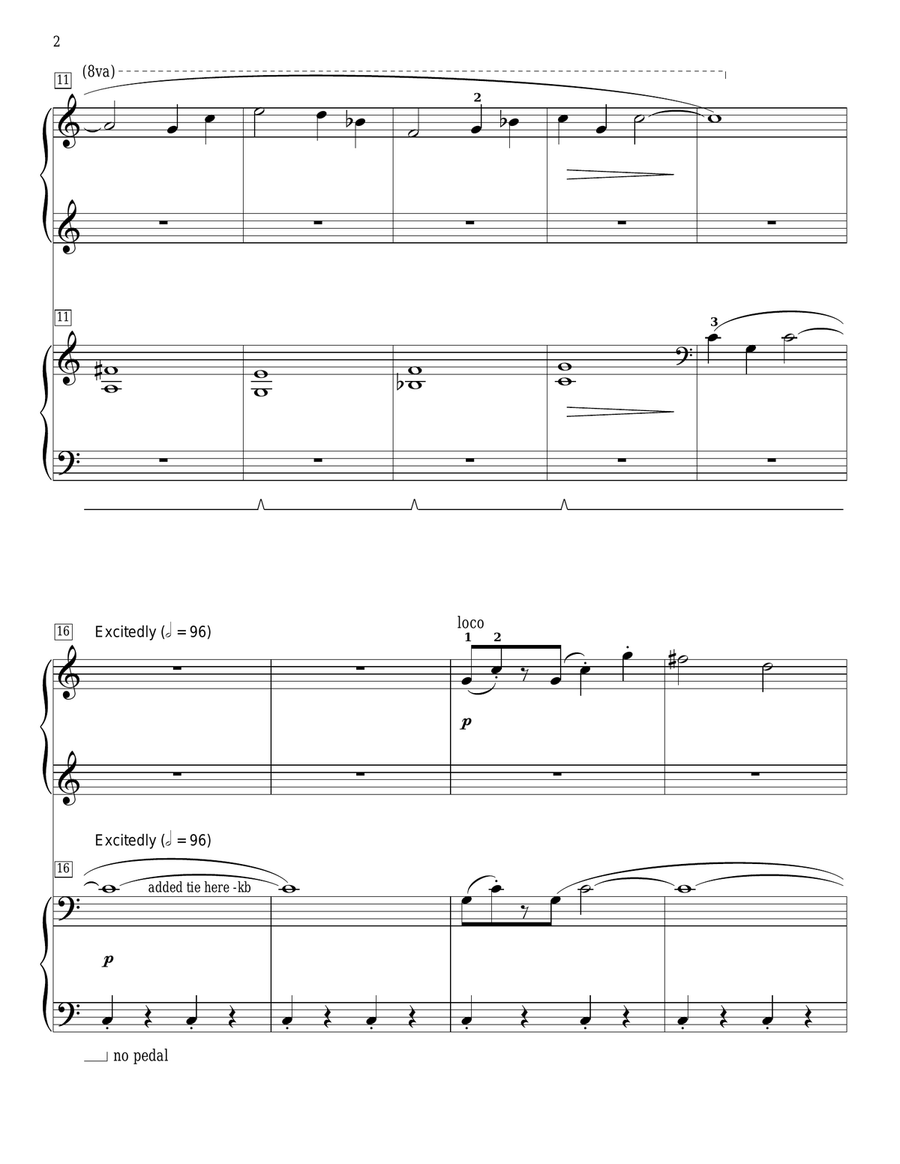A Wind Of Promise Piano Duet scores gallery preview page 2