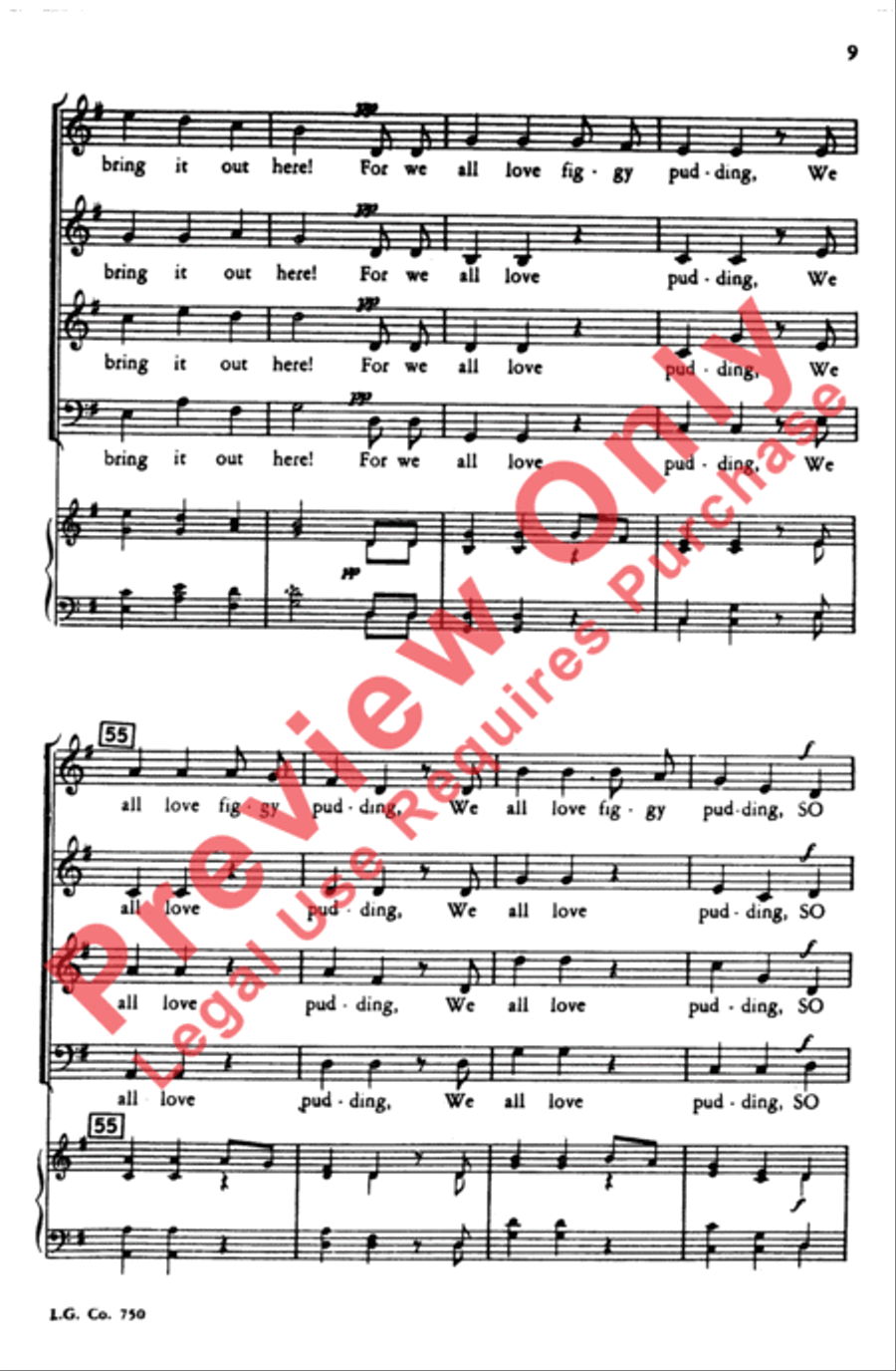 We Wish You a Merry Christmas We Wish You a Merry Christmas 4-Part scores gallery preview page 8