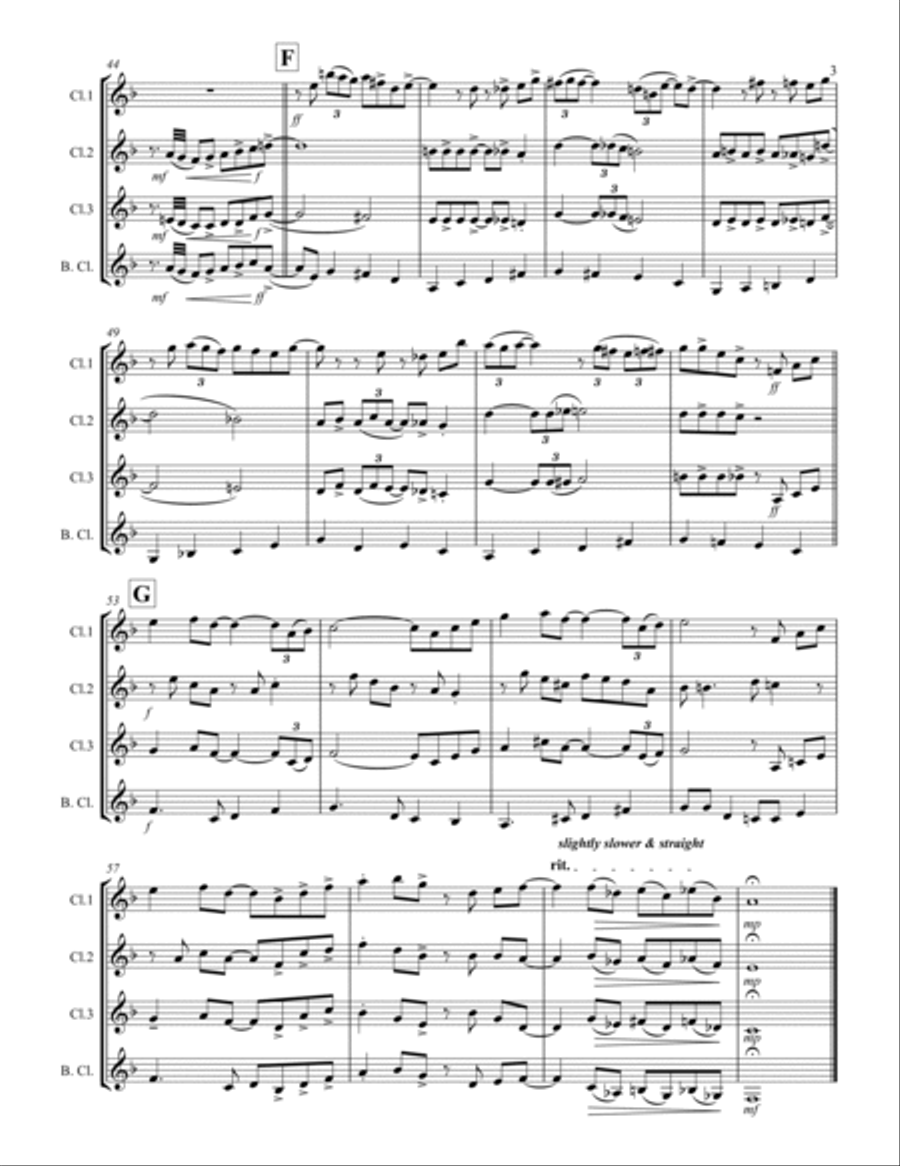 I Can't Get Started Woodwind Ensemble scores gallery preview page 4