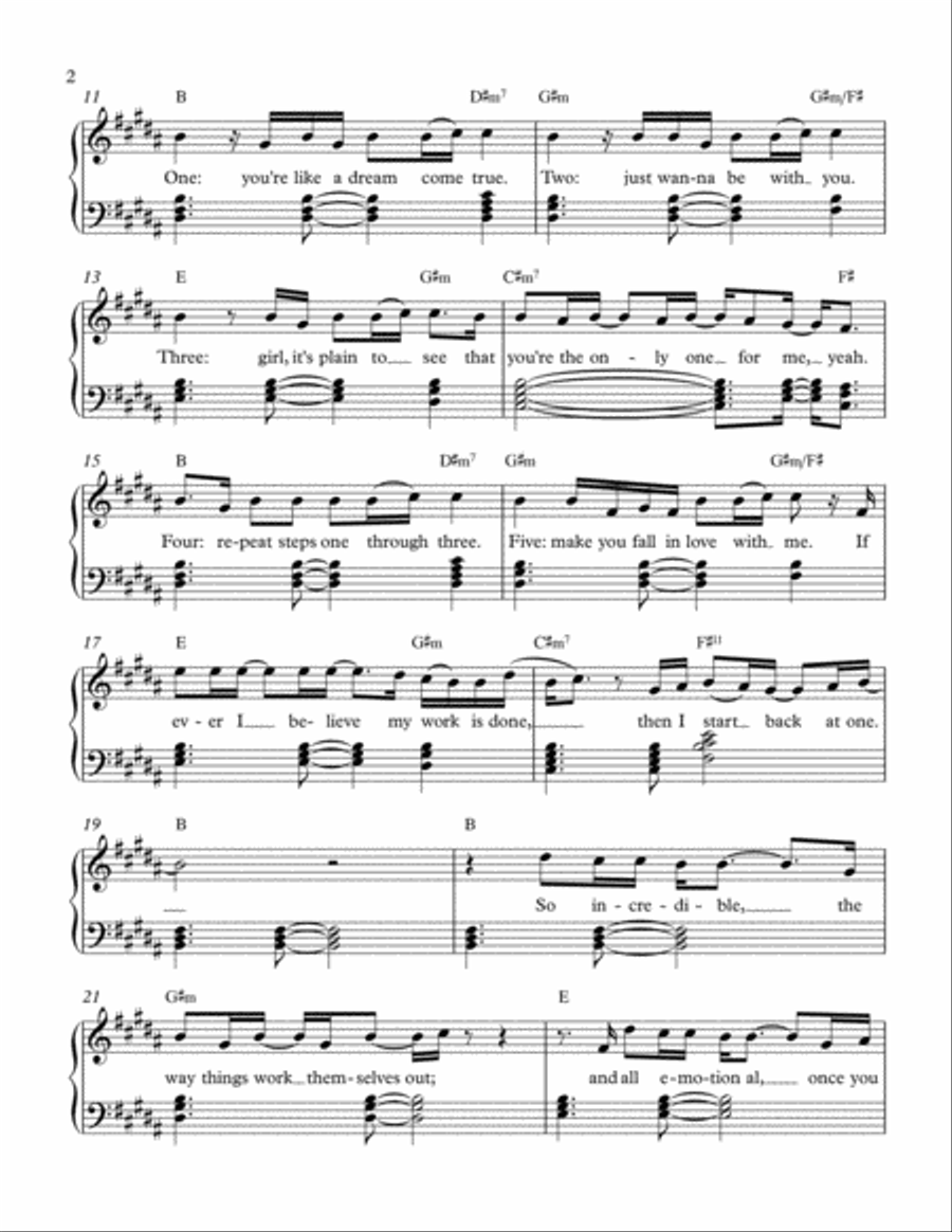 Back At One Piano Solo scores gallery preview page 2