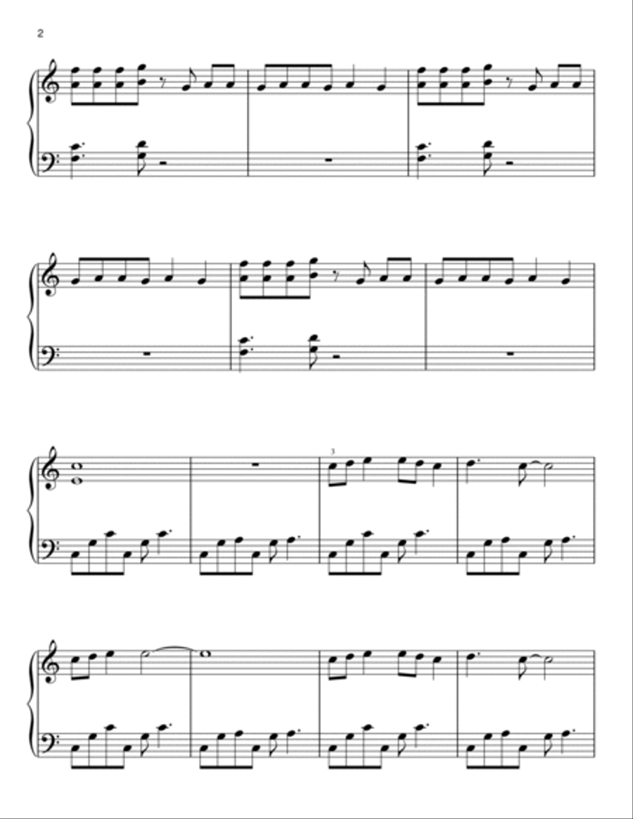 Linus And Lucy Easy Piano scores gallery preview page 2