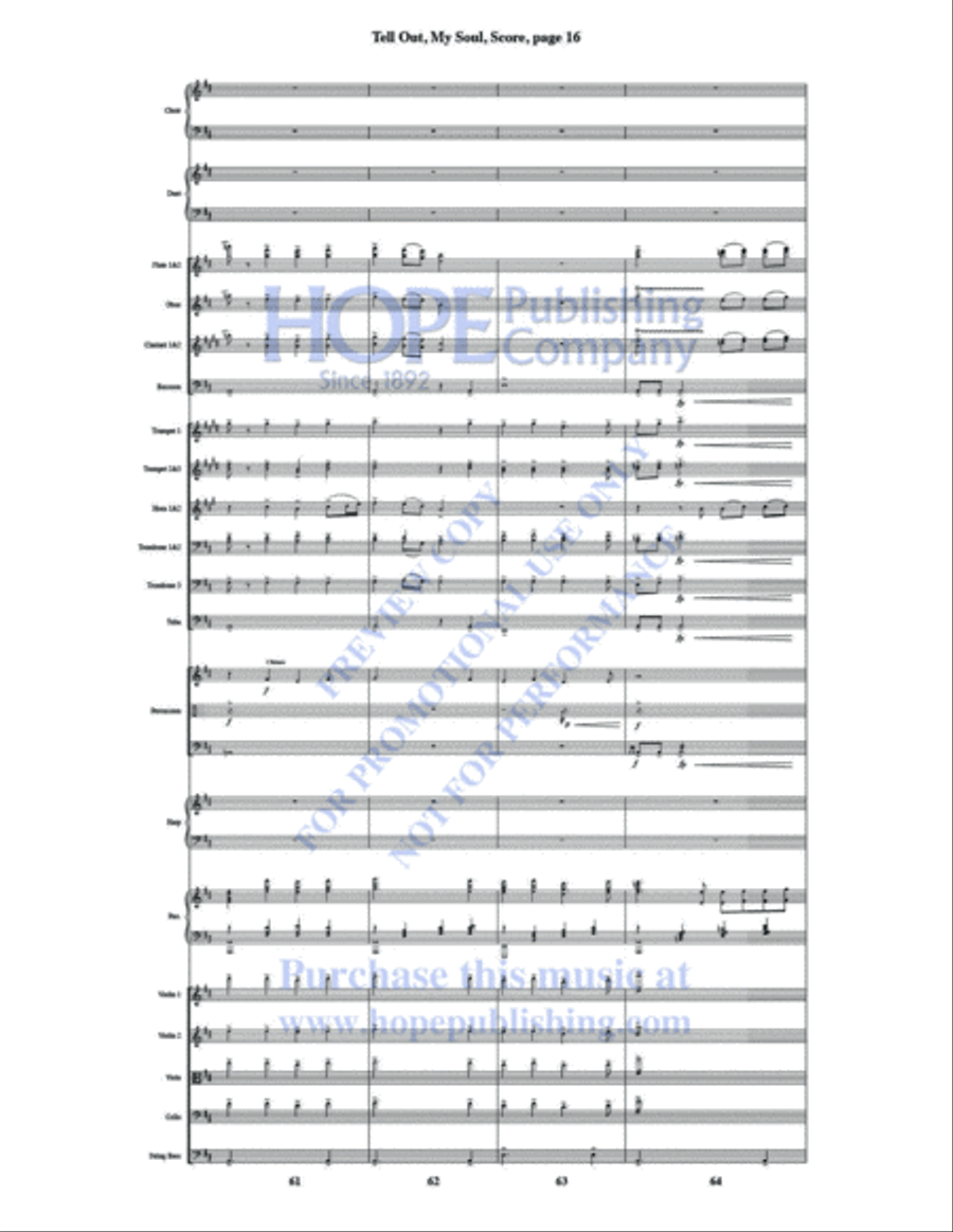 Tell Out, My Soul Tell Out, My Soul Choir scores gallery preview page 18