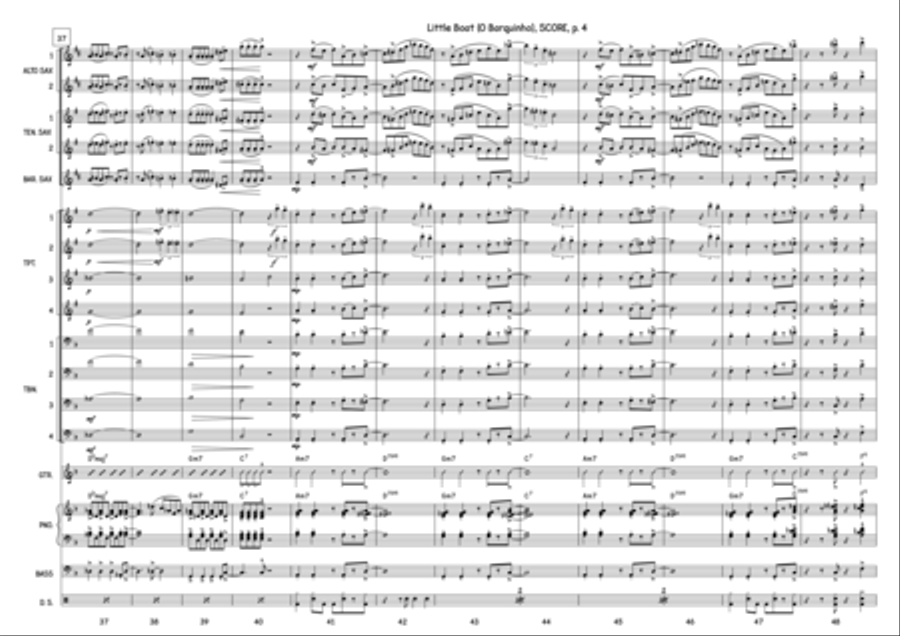 O Barquinho Tenor Saxophone scores gallery preview page 5