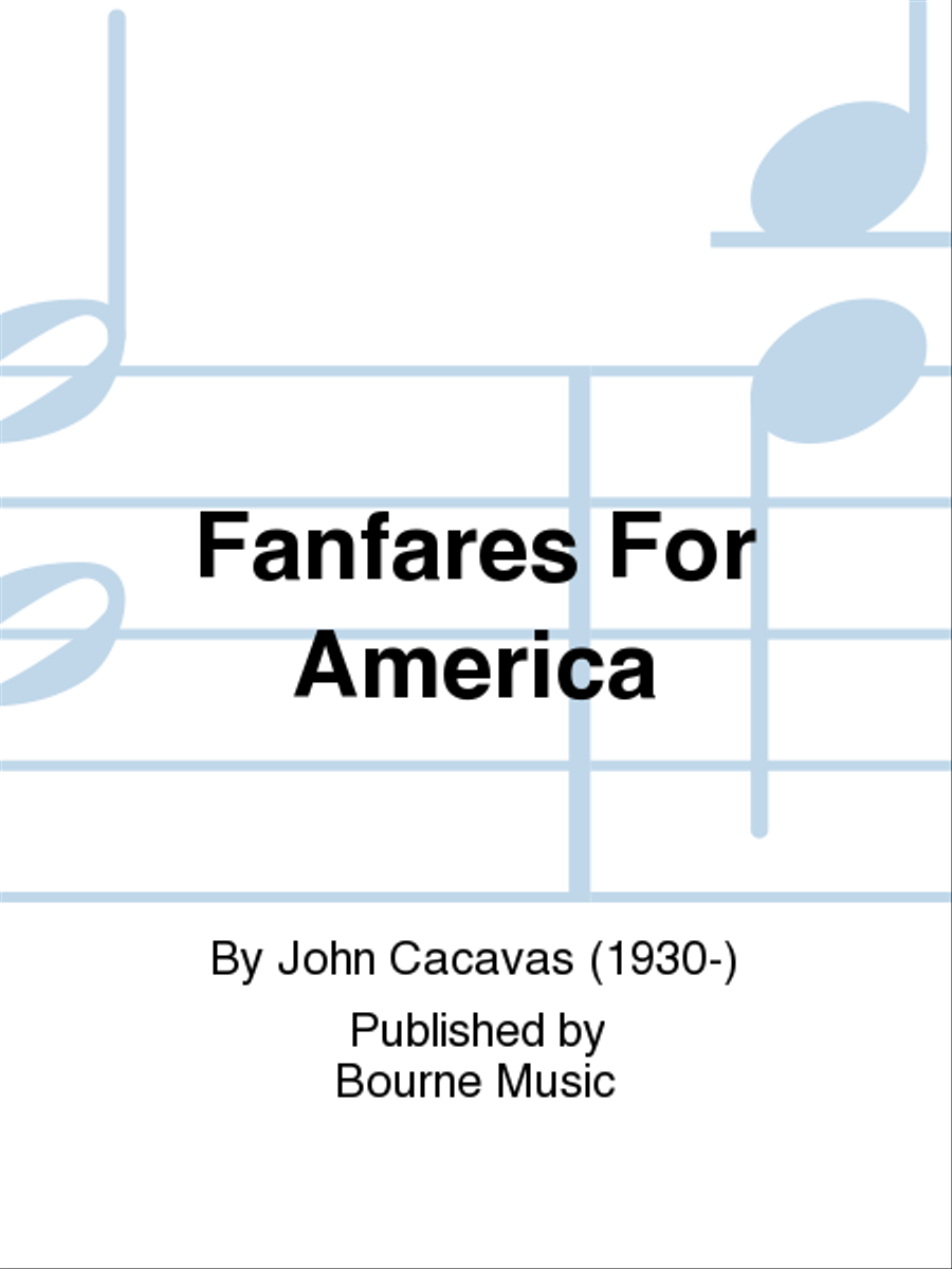 Fanfares For America Fanfares For America Marching Band scores gallery preview page 1