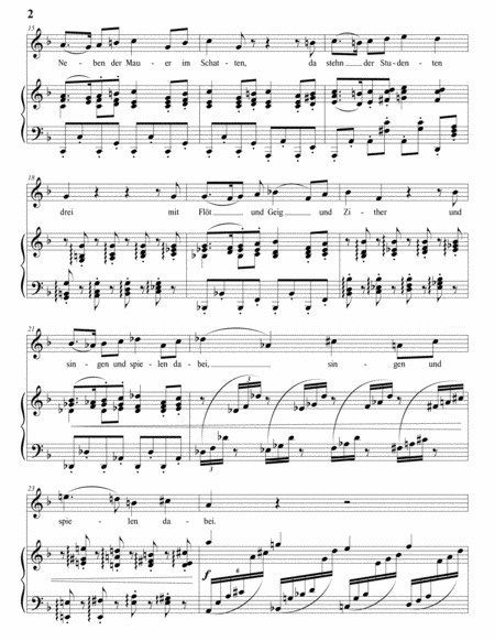 BRAHMS: Ständchen, Op. 106 no. 1 (transposed to F major)
