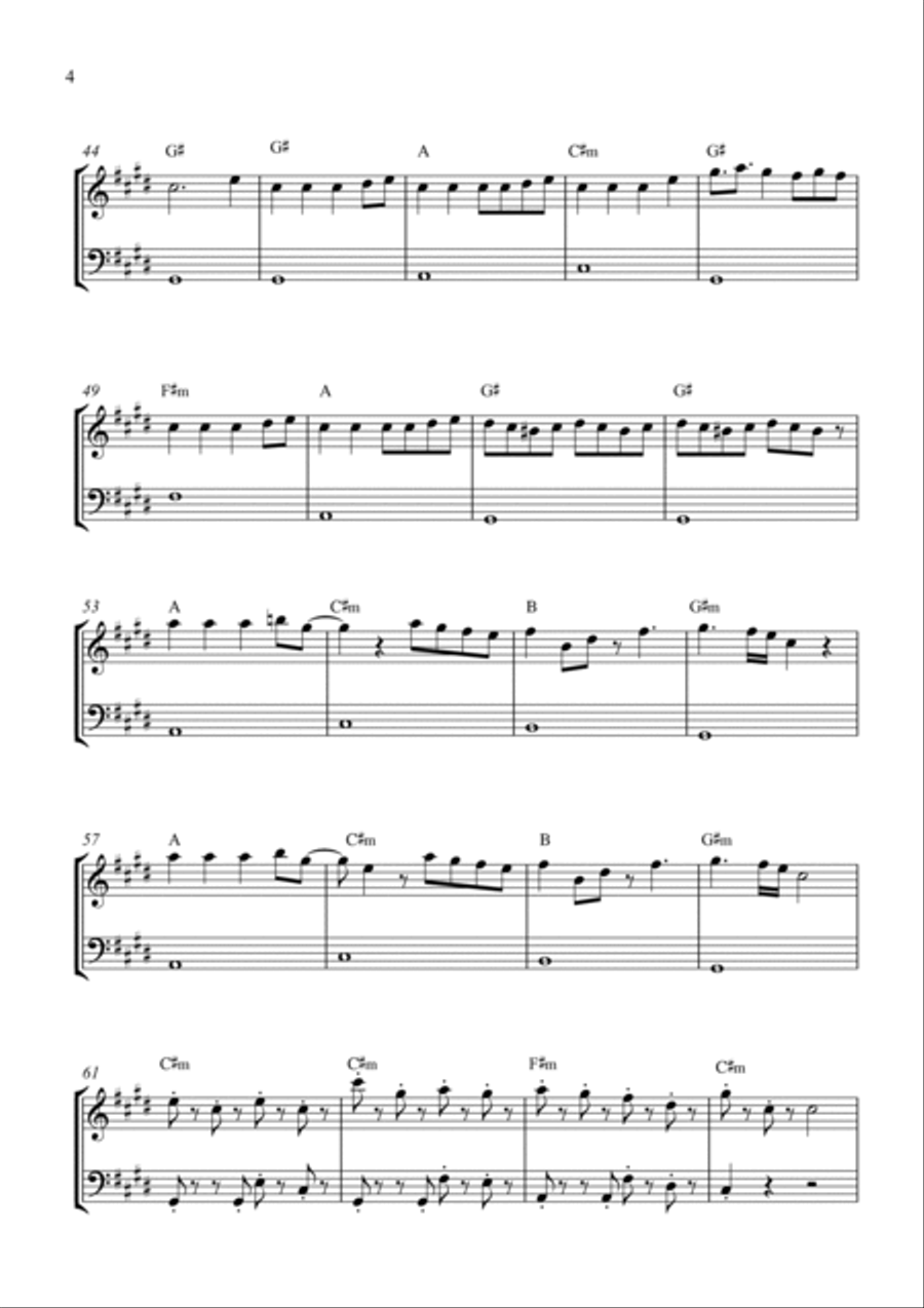 Bloody Mary String Duet scores gallery preview page 4