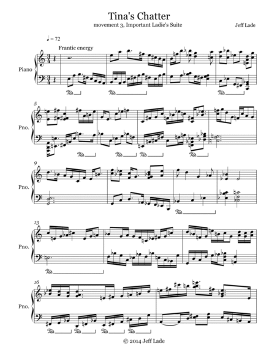 Tina's Chatter Piano Solo scores gallery preview page 2