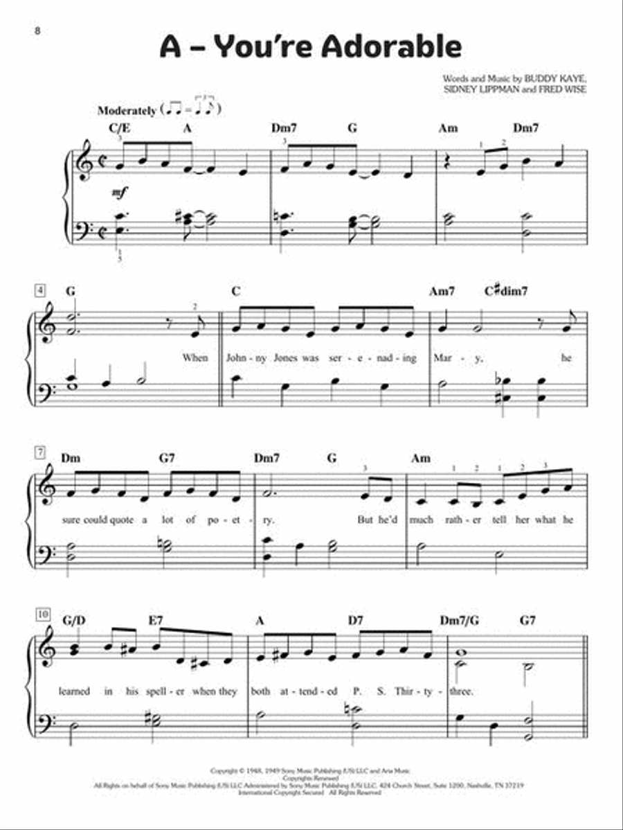 Uplifting & Inspiring Songs for Kids Easy Piano scores gallery preview page 6