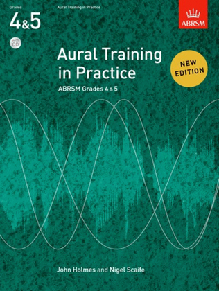 Book cover for Aural Training in Practice, ABRSM Grades 4 & 5, with CD