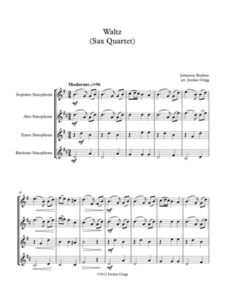 Book cover for Waltz (Sax Quartet)