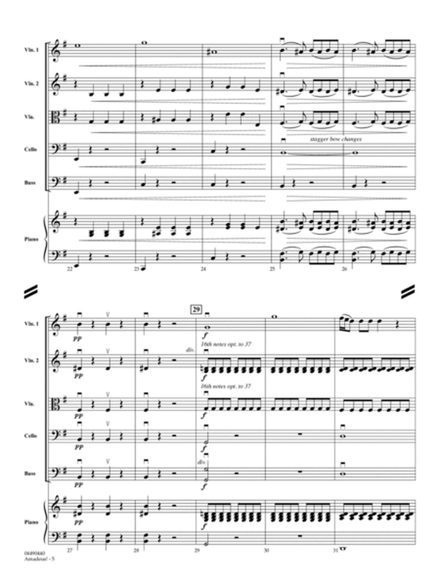 Amadeus! (arr. Jamin Hoffmann) - Full Score