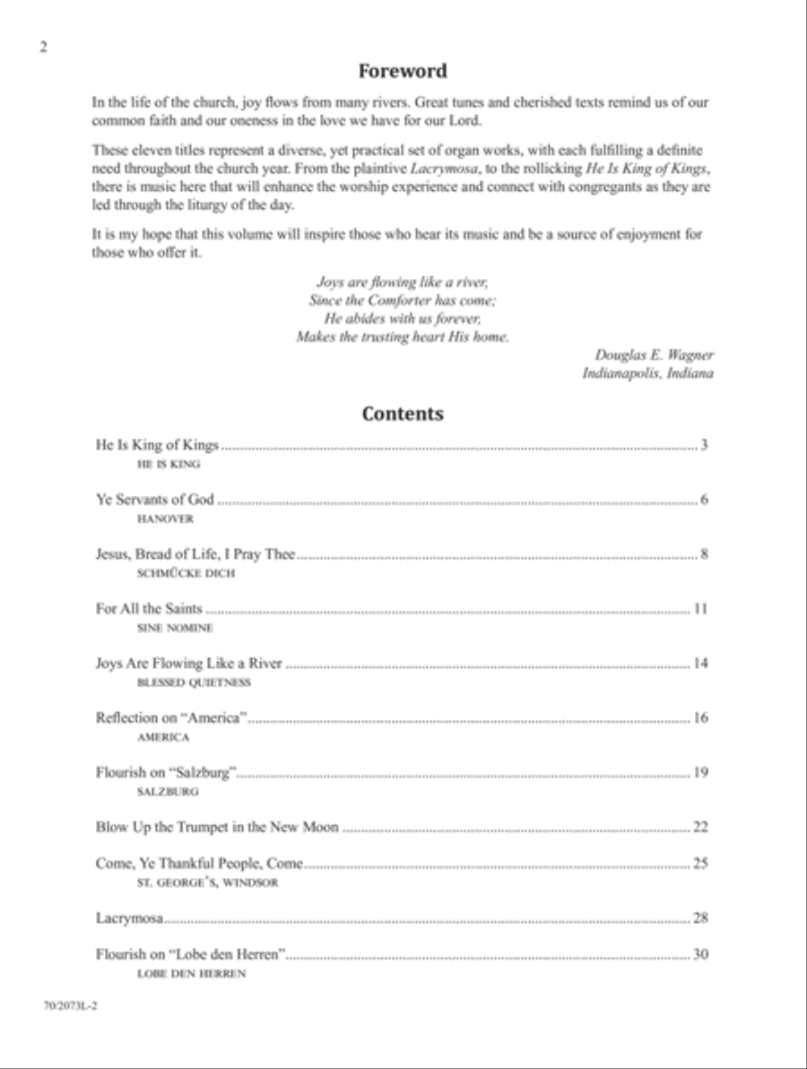 Joys Are Flowing Joys Are Flowing Organ Solo scores gallery preview page 2