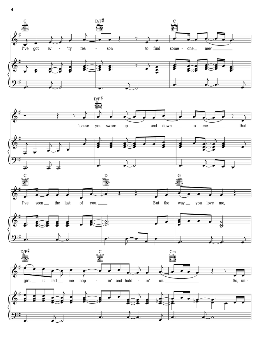 I Breathe In, I Breathe Out Piano, Vocal, Guitar scores gallery preview page 4