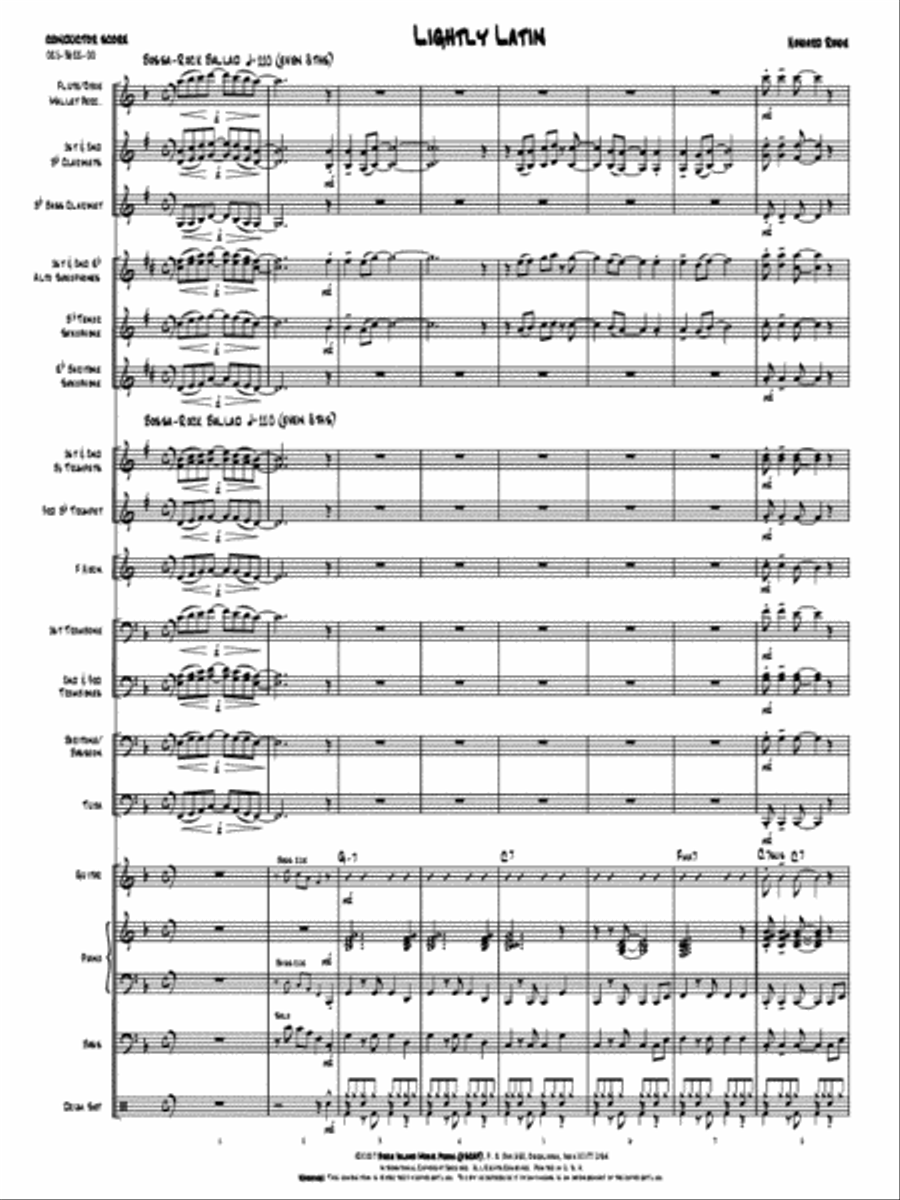 Lightly Latin Concert Band scores gallery preview page 2
