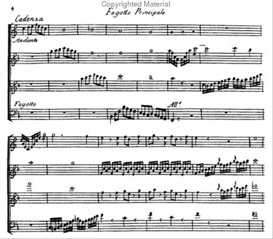 Fourth symphonie concertante for flute, oboe, horn and bassoon Orchestra scores gallery preview page 2