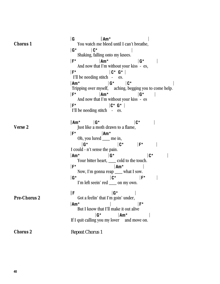 Stitches Acoustic Guitar scores gallery preview page 2