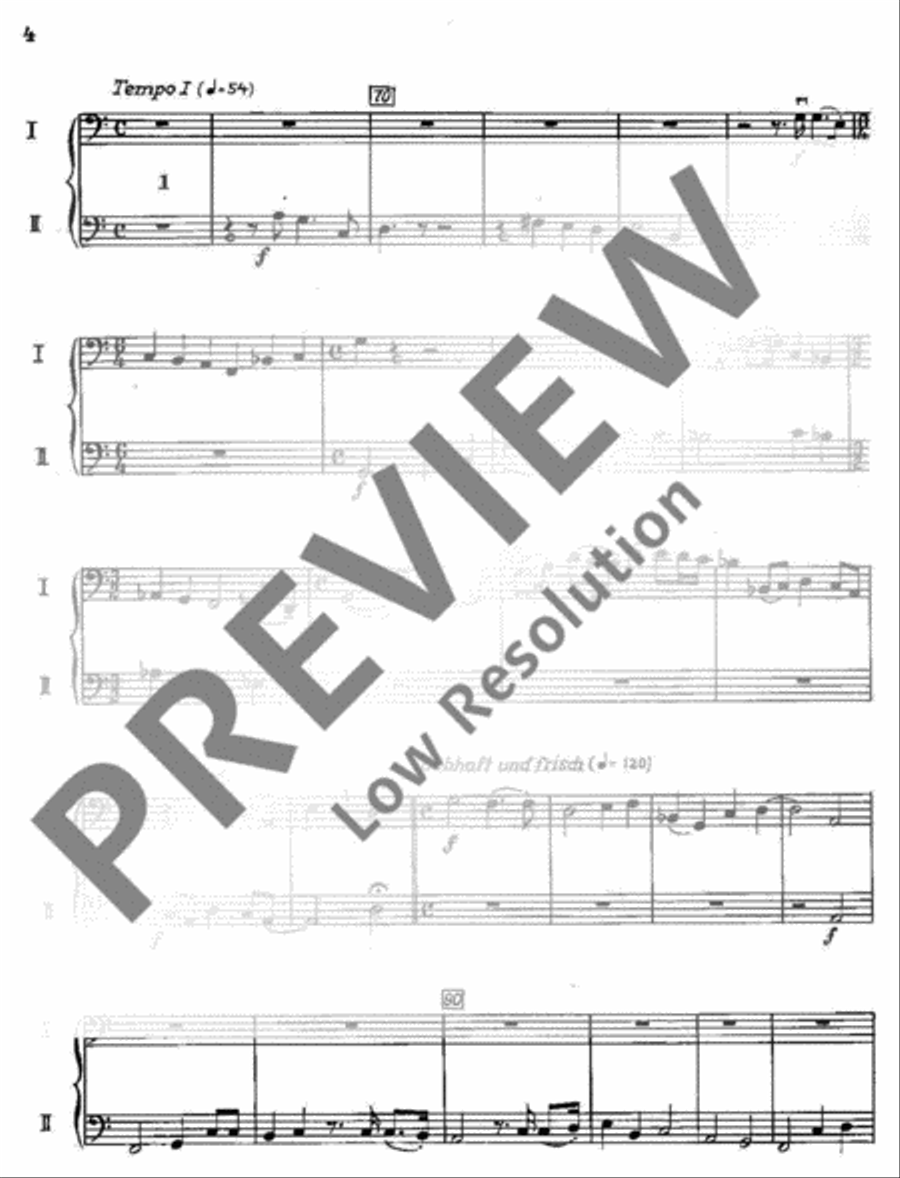 Festliche Musik Double Bass scores gallery preview page 4