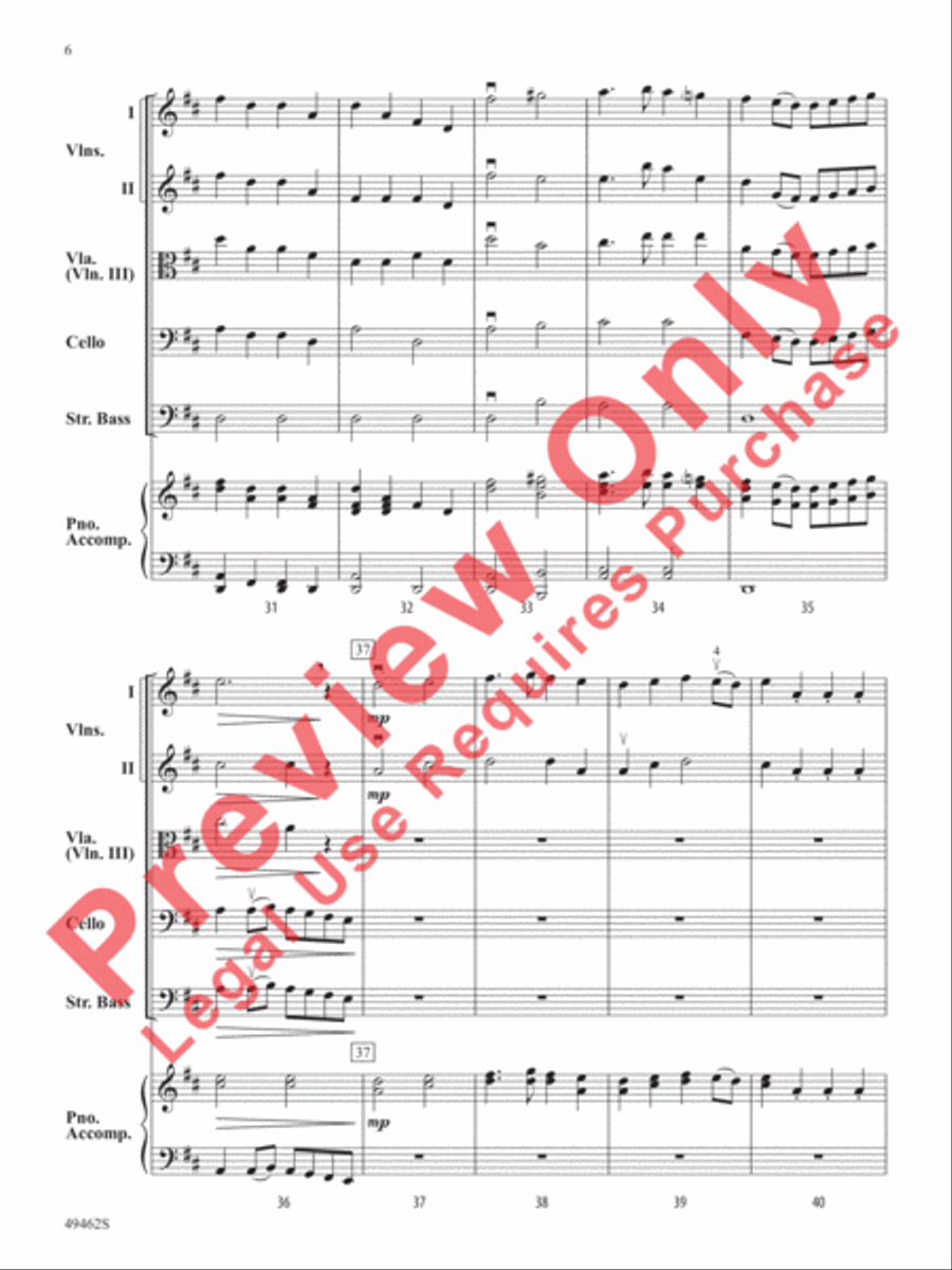 Percentage of Error String Orchestra scores gallery preview page 7