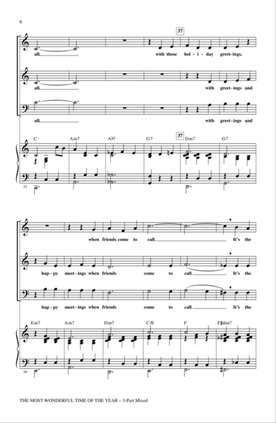 The Most Wonderful Time Of The Year 3-Part scores gallery preview page 4