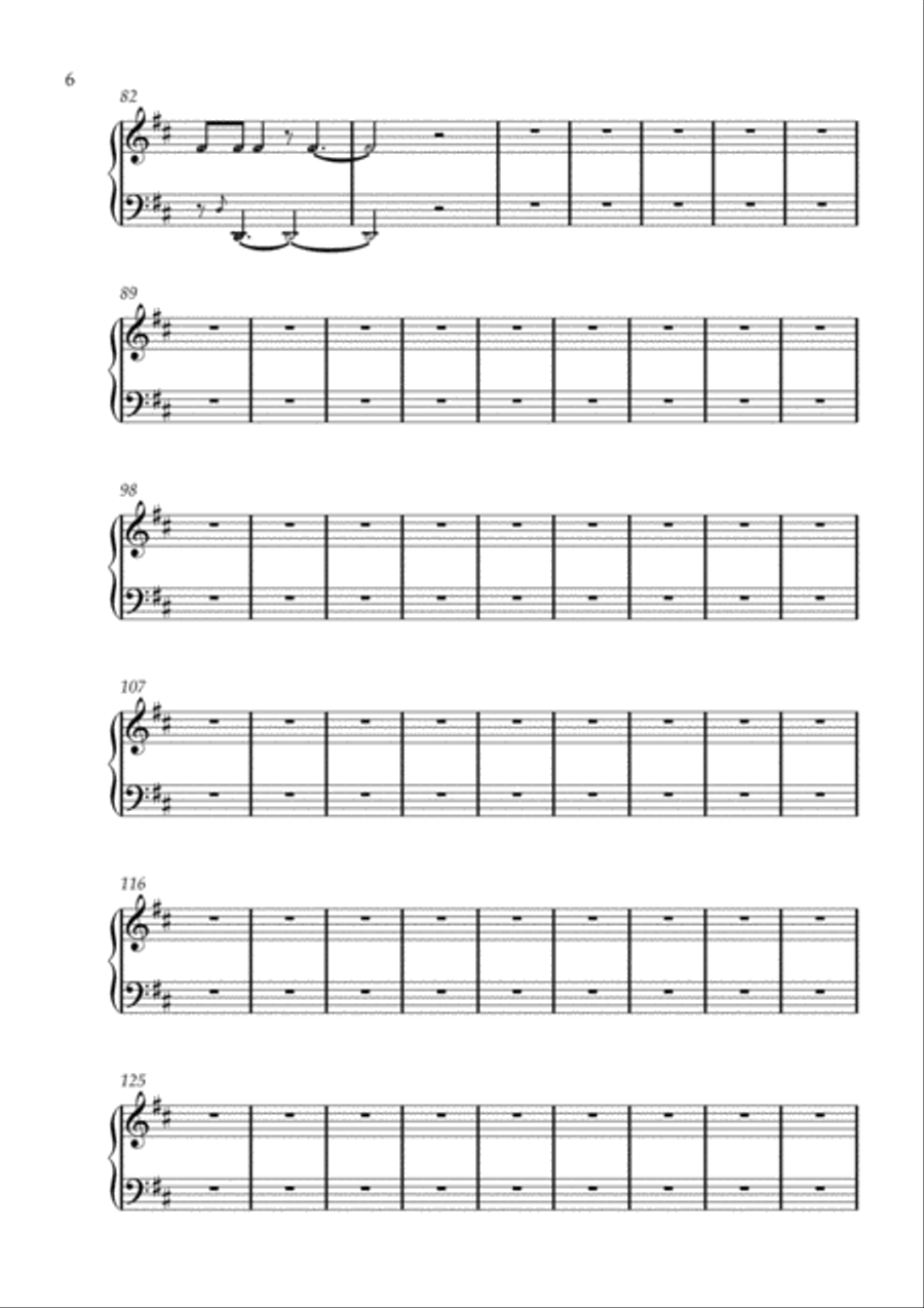 canon in d Easy Piano scores gallery preview page 6