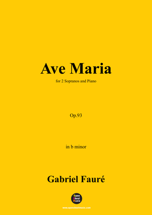 G. Fauré-Ave Maria,Op.93,in b minor