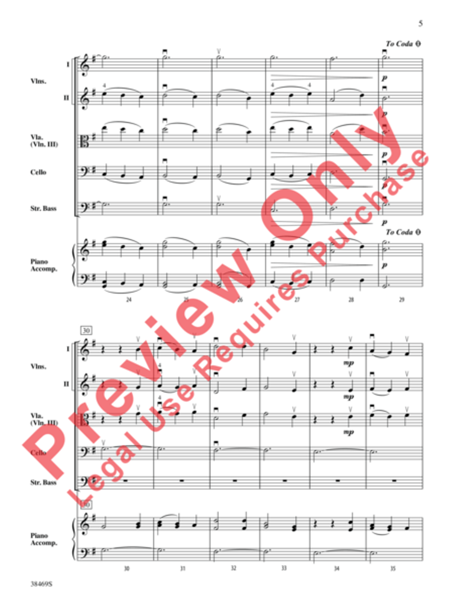 Pastorale (from The Christmas Concerto) String Orchestra scores gallery preview page 6