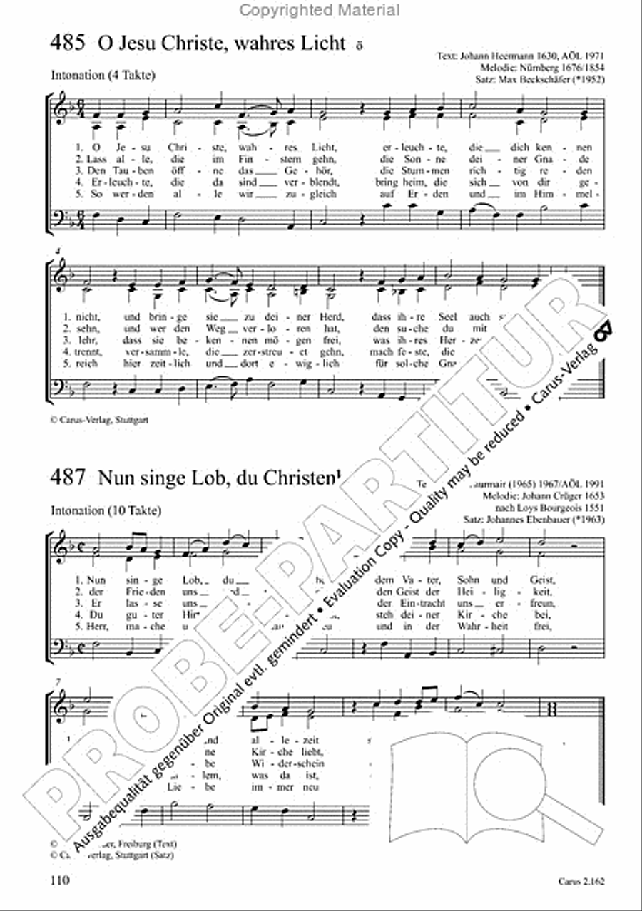 Chorbuch Gotteslob SAM 3-Part scores gallery preview page 111